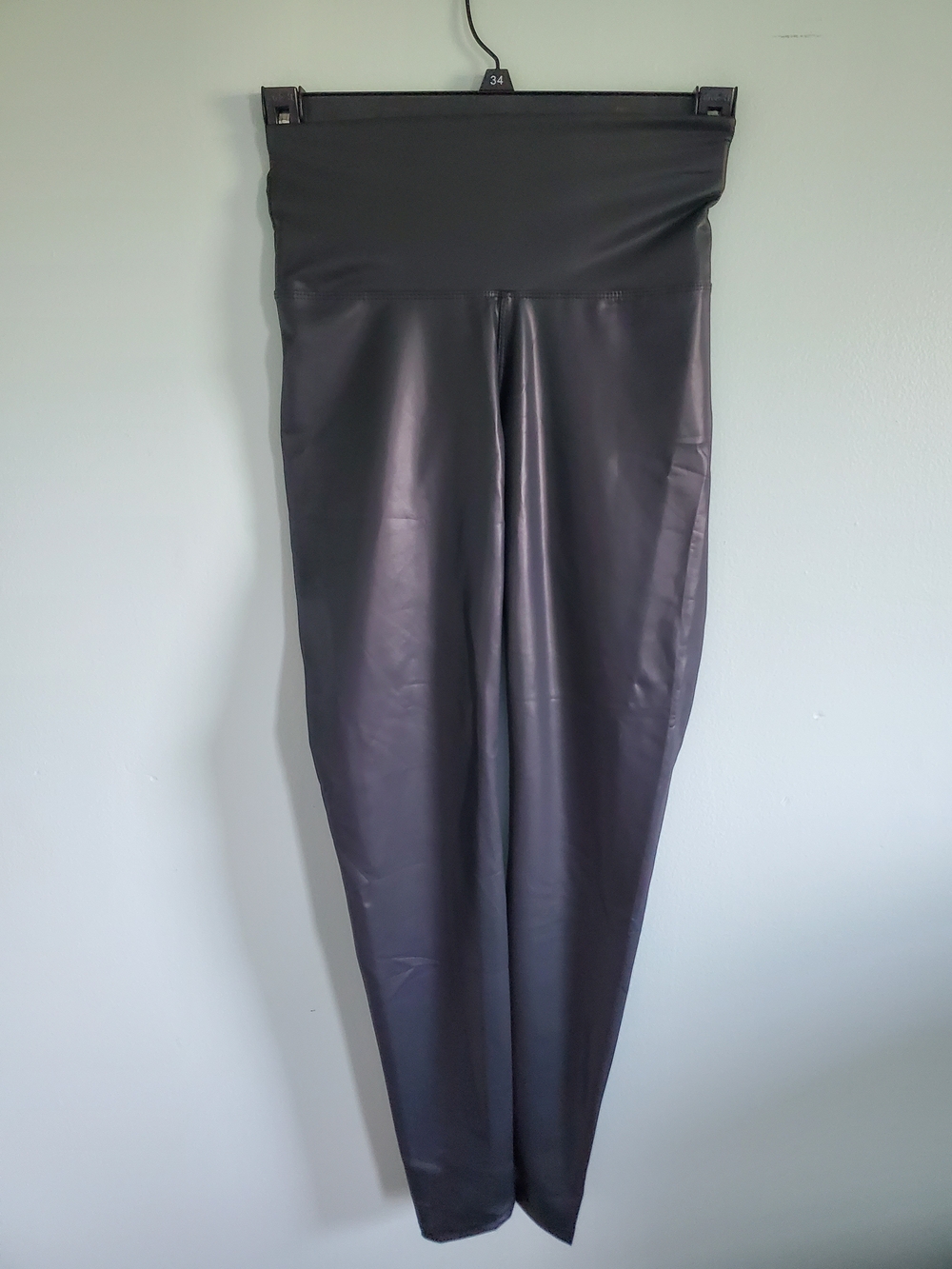 Leggings Depot Black High-Waist Faux Leather Leggings